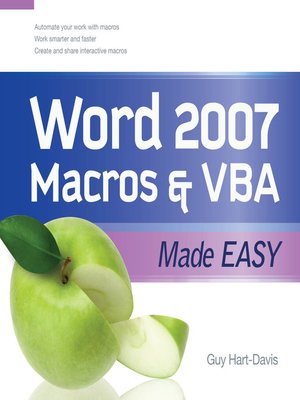 cover image of Word 2007 Macros & VBA Made Easy